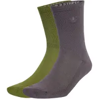 Adidas Originals Calcetines 'Two-toned Crew 2 Pairs' gris basalto / verde