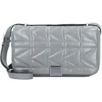 Karl Lagerfeld K/kuilt Medium Ext Shoulder Bag Wrinkle Cloud Grey Talla: OS | Bandoleras Outlet | Mujer | Gris