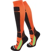 Normani Calcetines hasta la rodilla verde claro / naranja / negro / blanco