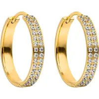 Purelei Pendientes 'City Lights' oro / transparente