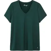 Sheego Camiseta funcional verde oscuro