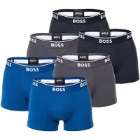 BOSS Calzoncillo boxer azul / gris / blanco