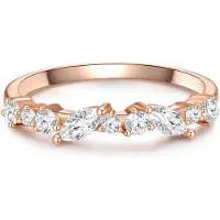 Glanzstücke Anillo oro rosa / blanco