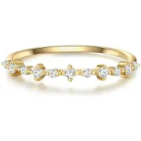 Glanzstücke Anillo dorado / transparente