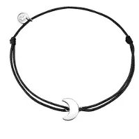 Glanzstücke Pulsera negro / plata