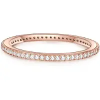 Glanzstücke Anillo oro rosa / transparente