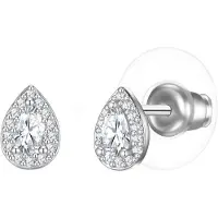 Yokoamii Pendientes plata / transparente