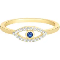 Glanzstücke Anillo azul real / dorado