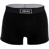Versace Calzoncillo boxer negro / blanco