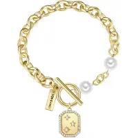 Yokoamii Pulsera dorado / plata / blanco perla