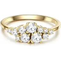 Glanzstücke Anillo dorado / transparente