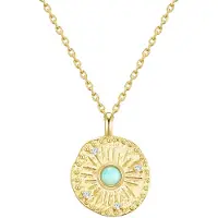 Glanzstücke Cadena turquesa / dorado