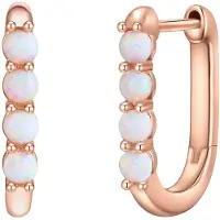 Glanzstücke Pendientes oro rosa / blanco