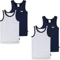 Schiesser Camiseta térmica navy / amarillo / blanco