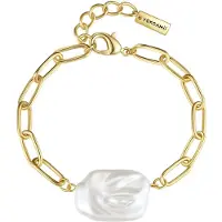 Yokoamii Pulsera oro / blanco perla