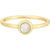 Glanzstücke Anillo ópalo / dorado