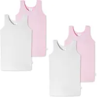 Schiesser Camiseta térmica rosa / blanco