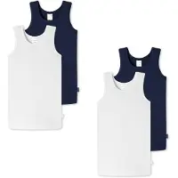 Schiesser Camiseta térmica navy / blanco