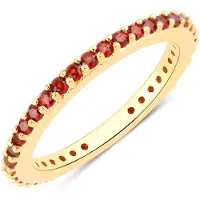 Rafaela Donata Anillo dorado / rojo