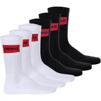 HUGO Calcetines deportivos rojo / negro