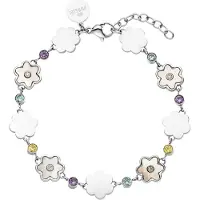 Purelei Pulsera 'Flowering' azul / lila / plata / blanco