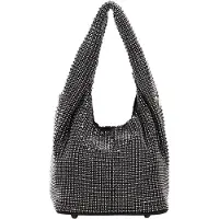 NAEMI Bolso de mano negro / plata