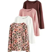 Next Camiseta beige / marrón rojizo / rosa / blanco