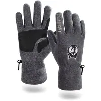 Polar Husky Guantes deportivos 'Lhotse' gris / negro / blanco