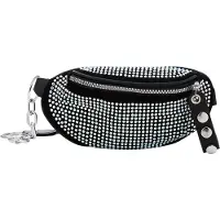 NAEMI Riñonera negro / plata