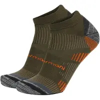 Normani Calcetines deportivos gris moteado / oliva / naranja / negro