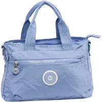 Mindesa Bolso de mano azul denim / blanco