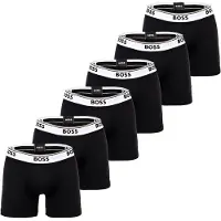 BOSS Calzoncillo boxer negro / blanco