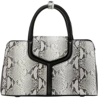 Faina Bolso de mano negro / blanco
