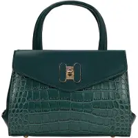 NAEMI Bolso de mano verde oscuro