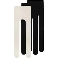 TWO SOON Leotardos negro / blanco lana