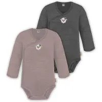 Normani Pijama entero/body 'Kaitaia' taupe / gris oscuro