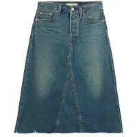 Levi's Hr A Line Decon Skirt Hinged Heart Talla: W30 | Faldas Midi Outlet | Mujer