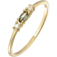 Elli PREMIUM Anillo 'Vintage' oro / verde