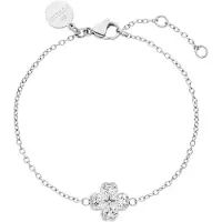 Purelei Pulsera 'Cuore' plata / transparente