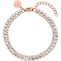 Purelei Pulsera 'Festive' oro rosa / transparente