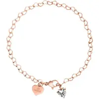 Purelei Pulsera 'Endless Love' oro rosa / transparente