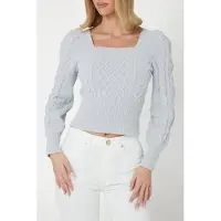 Guess Marciano By Ls Micro Chenille Ky Silk Gray Talla: L | Jerséis de Punto Outlet | Mujer | Gris