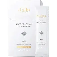 D'alba Waterfull Vegan Sleeping Pack Mascarilla de Noche Hidratante 12x4ml