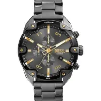Diesel Reloj analógico 'Spiked' oro / antracita / plata