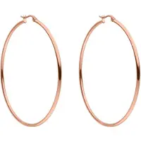 Purelei Pendientes 'Hoops' oro rosa