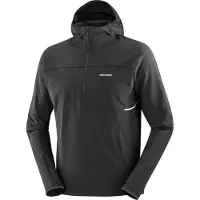Salomon - Ropa para trail running - Sense Aero Hybrid HZ HD M Deep Black - Talla XL - Negro