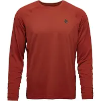 Black Diamond - Alpenglow L/S Crew - Camiseta de manga larga size M, rojo