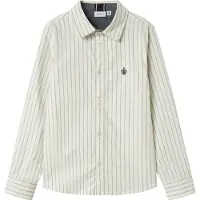 Name it Camisa 'NKMNewsa' crema / gris
