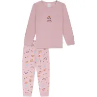 Schiesser Pijama 'Horse World' azul / altrosa