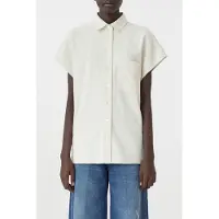 Closed Short Sleeve Shirt Shirts & Blouses Ecru Talla: XS | Blusas Outlet | Mujer | Marrón